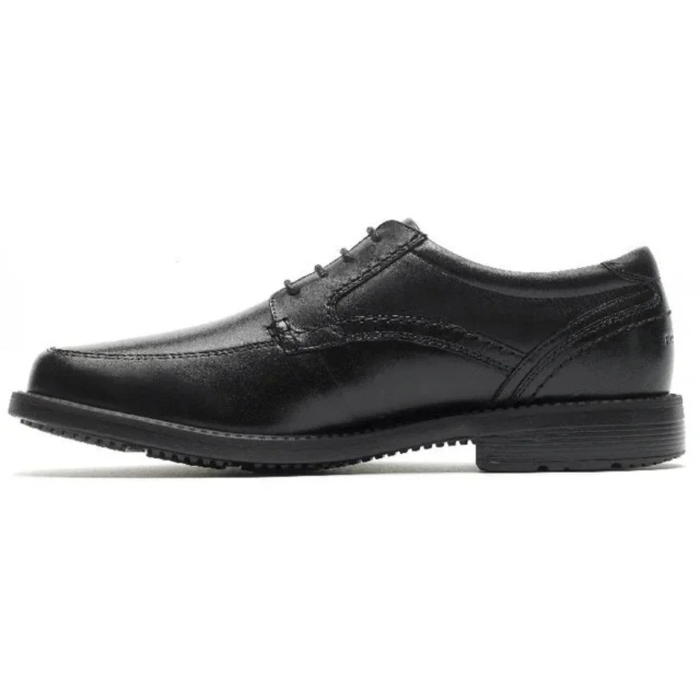 Rockport® (Men's‎ 8 M) Style Leader™ 2 Apron Toe Oxford in Black Leather - $130